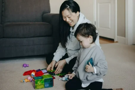 Therapist with child